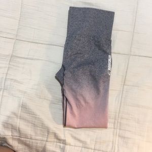 Gymshark ombré pink charcoal leggings(full length)